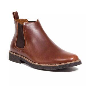 Deer Stags Rockland Chelsea Boots Mens Faux Leather Memory Foam Size 13 MSRP $90